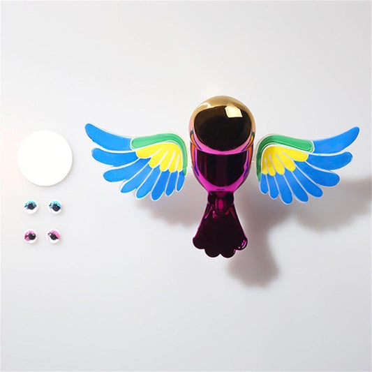 Solar-Powered Moving Wind Swinging Bird Wings – Cute Car Dashboard Decoration