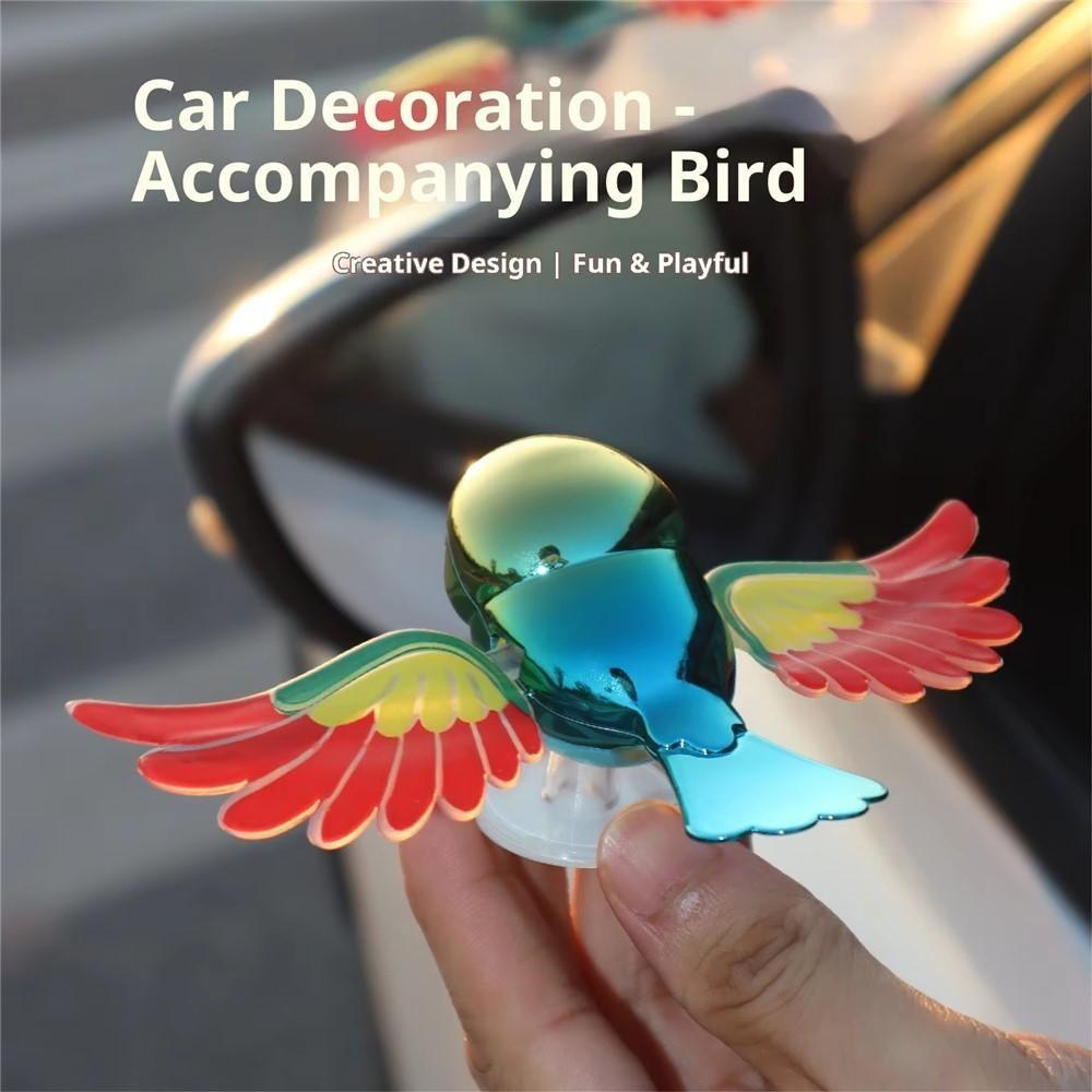Solar-Powered Moving Wind Swinging Bird Wings – Cute Car Dashboard Decoration