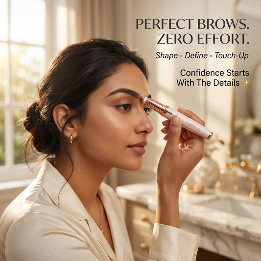 Facial Hair Remover & Eyebrow Trimmer for Women – Painless Precision Grooming