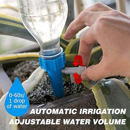10-Piece Drip Irrigation Kit for Home Garden – Self-Watering Plant Spikes with Slow Release Valve