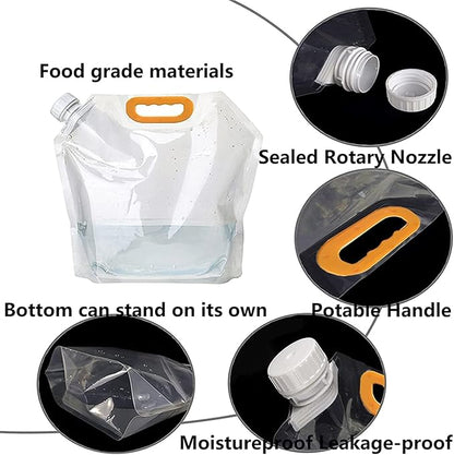 Reusable Grain Storage Bags – Airtight Food Storage Pouches for Rice, Flour & Pulses (Pack of 5)