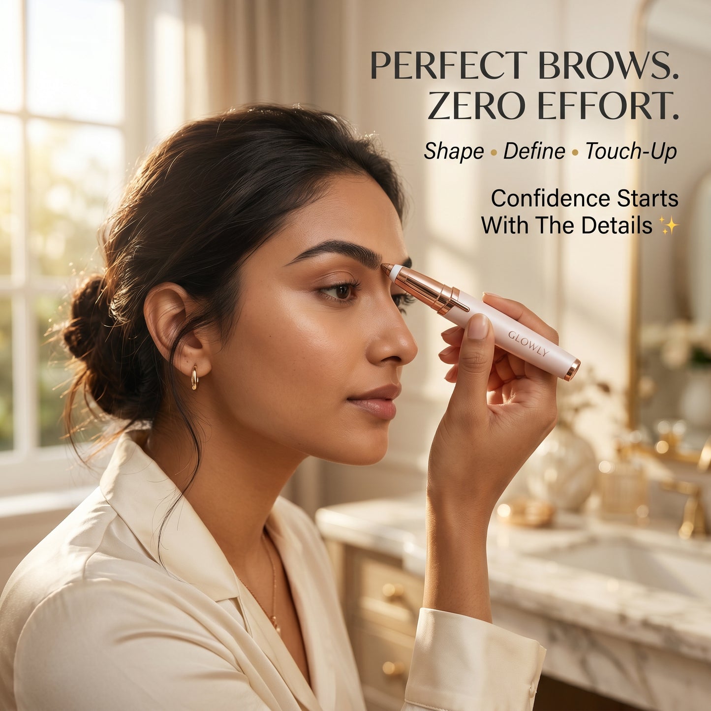 Facial Hair Remover & Eyebrow Trimmer for Women – Painless Precision Grooming