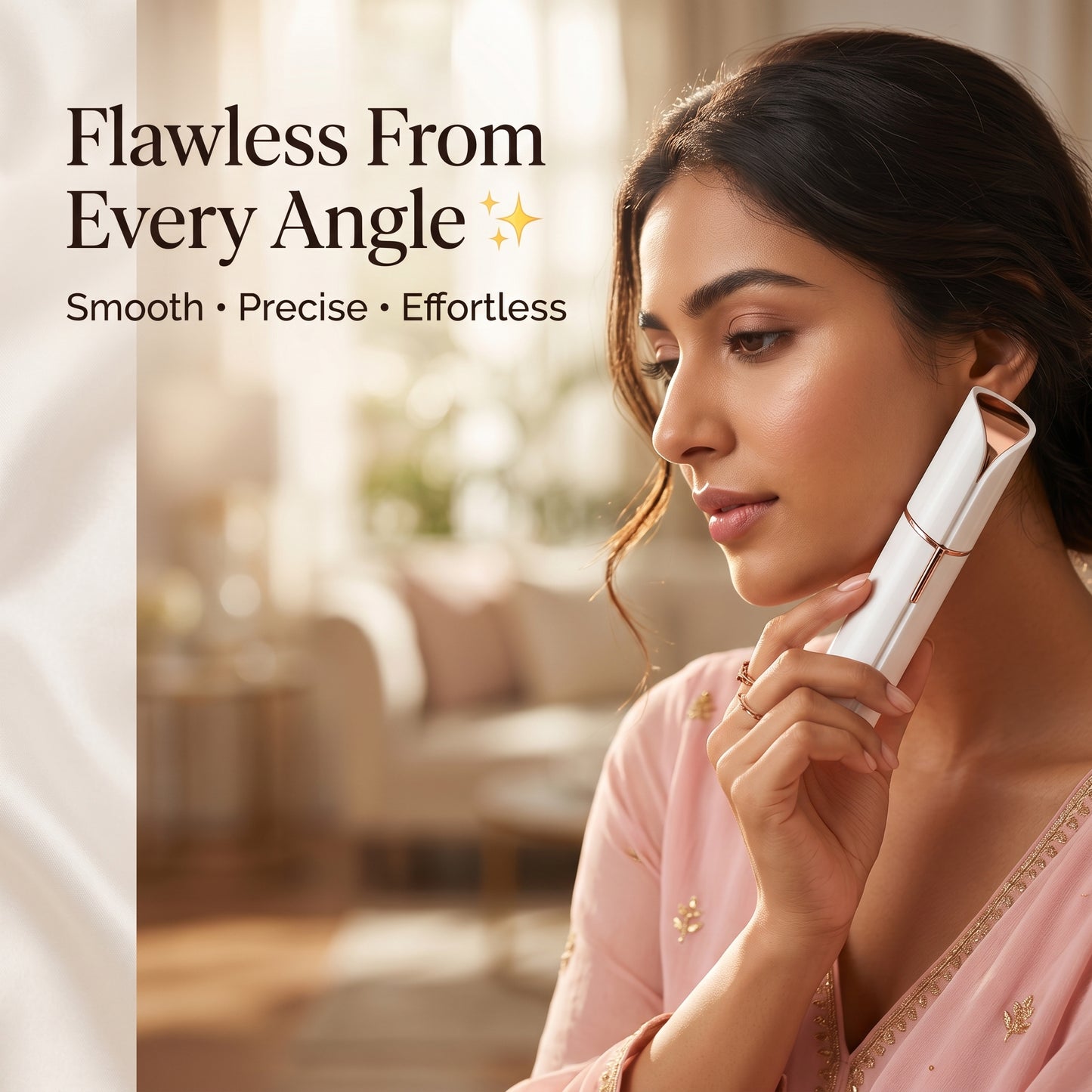 Facial Hair Remover & Eyebrow Trimmer for Women – Painless Precision Grooming