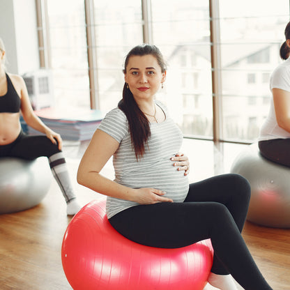 9091 Anti Burst 65 Cm Exercise Ball With Inflation Pump Non-slip Gym Ball For Yoga Pilates Core Training Exercises At Home And Gym- Suitable For Men And Women