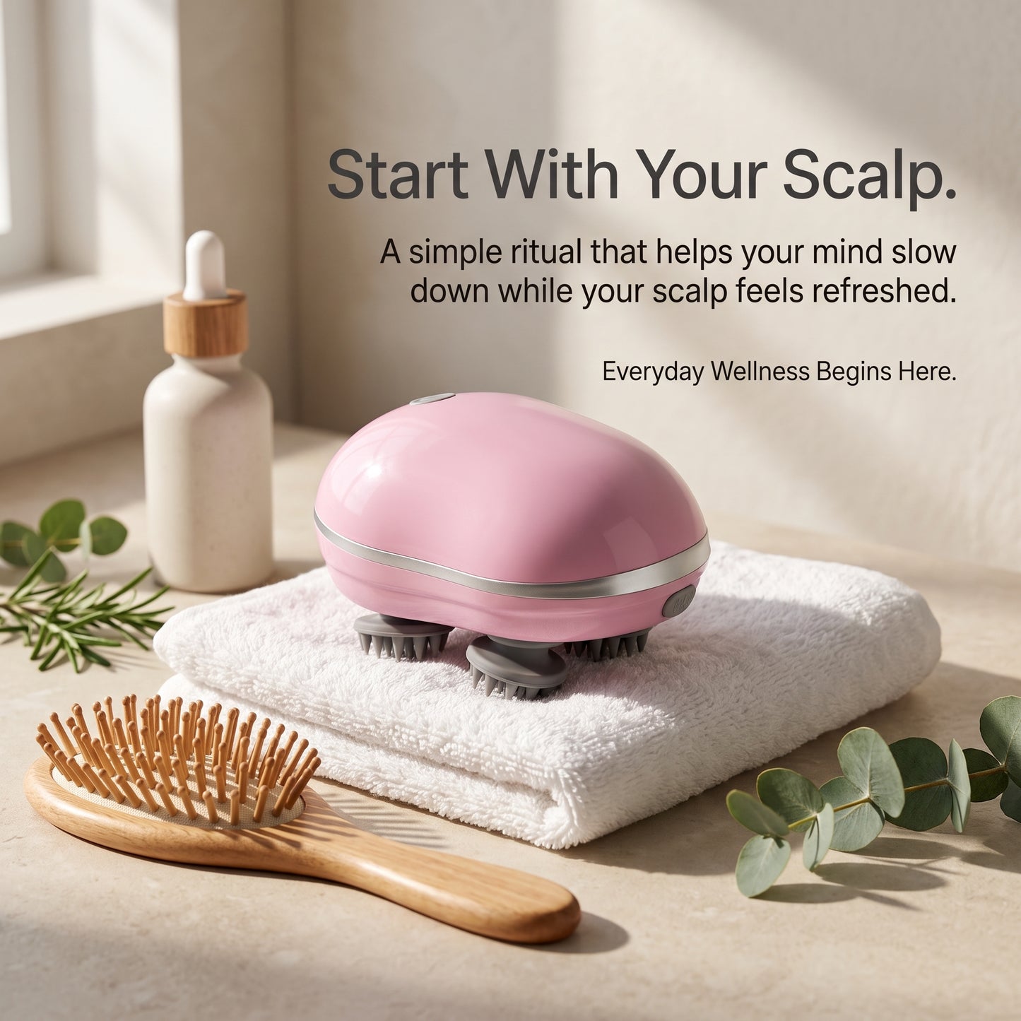 Wireless Electric Scalp Massager – Tension Relief & Scalp Nourishment Device