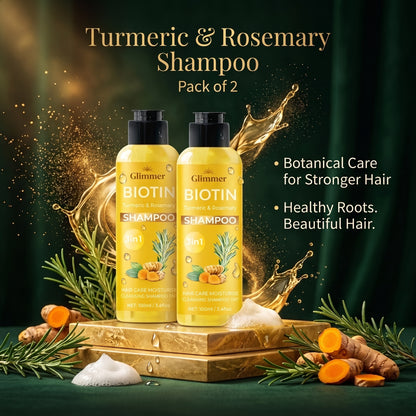 Turmeric & Rosemary Shampoo – Anti-Dandruff & Hair Growth Care