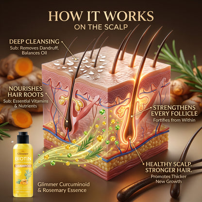 Turmeric & Rosemary Shampoo – Anti-Dandruff & Hair Growth Care