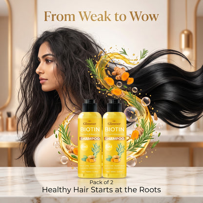 Turmeric & Rosemary Shampoo – Anti-Dandruff & Hair Growth Care