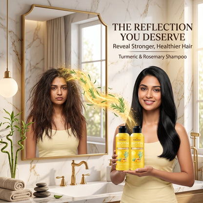 Turmeric & Rosemary Shampoo – Anti-Dandruff & Hair Growth Care