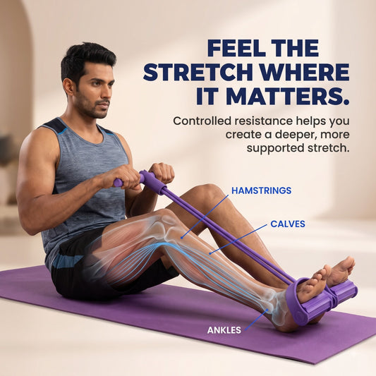 Yoga Pedal Puller Resistance Band – Foot Stretcher for Flexibility & Strength Training