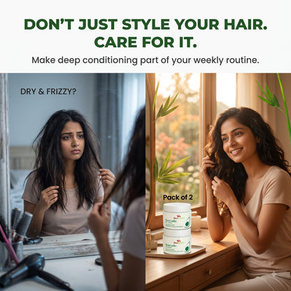 Avocado Hair Mask – Deep Conditioning Treatment for Dry & Damaged Hair (Pack of 2)