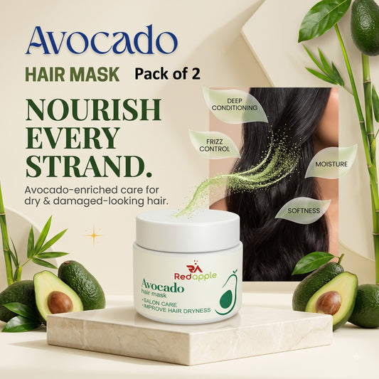 Avocado Hair Mask – Deep Conditioning Treatment for Dry & Damaged Hair (Pack of 2)