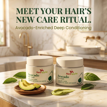 Avocado Hair Mask – Deep Conditioning Treatment for Dry & Damaged Hair (Pack of 2)