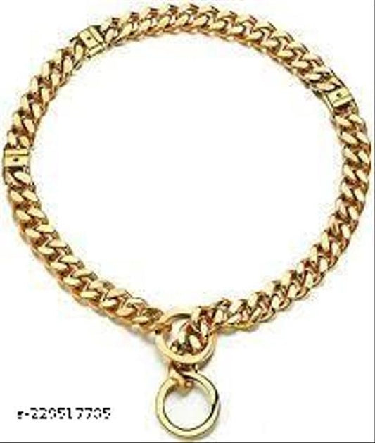 Brass Collar Chain for Pet – 18 Inches | Multicolor | Durable Dog & Cat Collar