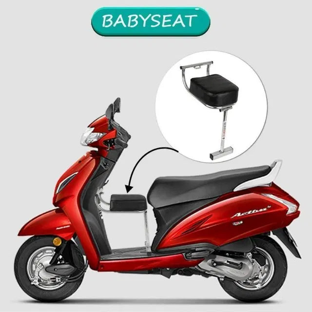 Portable Baby Seat for Scooters & Bikes – Safe, Foldable Child Carrier Seat with Safety Belt