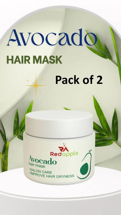 Avocado Hair Mask – Deep Conditioning Treatment for Dry & Damaged Hair (Pack of 2)