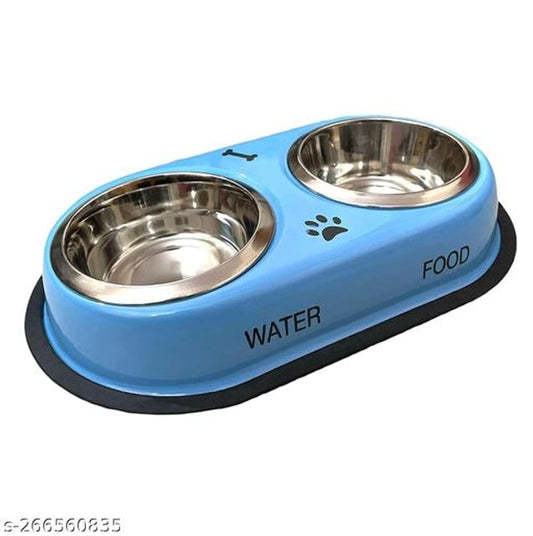 Stainless Steel Feeding Bowl for Pet – Medium | Multicolor | Food & Water Bowl for Dogs & Cats