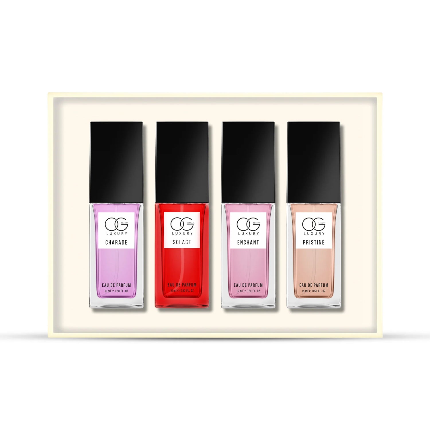 Og Beauty Luxury Pure Elegance Eau De Parfum - (4 Pc  Set  15 Ml)